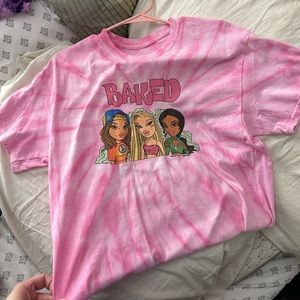Bratz baked tie dye shirt medium